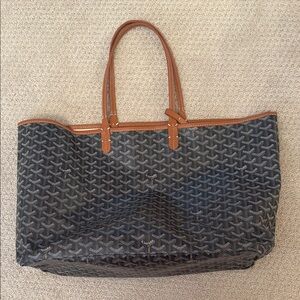 Gray and Brown Tote Bag